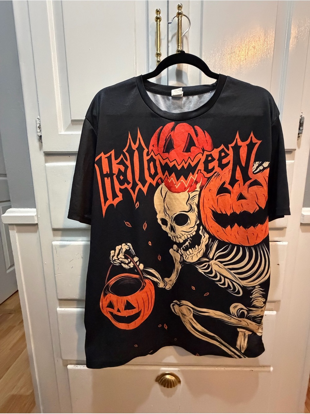 Halloween T Shirt “Night Of The Pumpkin” Unisex XXL Polyester